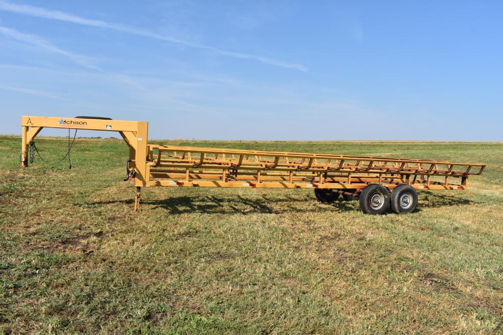 2009 Atchison 10-bale tandem hay trailer