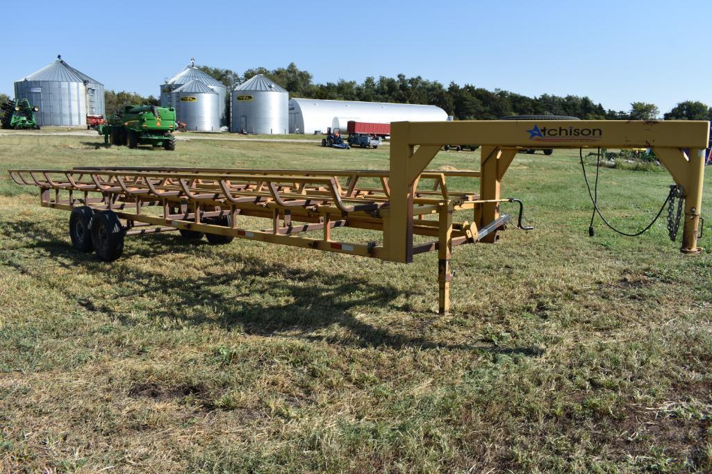 2009 Atchison 10-bale tandem hay trailer