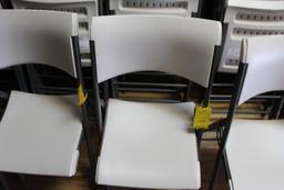 (20) Lifetime poly folding chairs