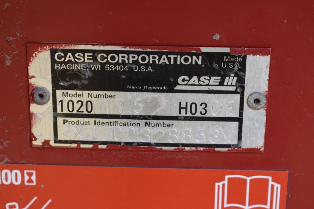 2002 Case IH 1020 17.5' platform