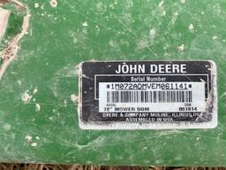 John Deere 72" mower deck