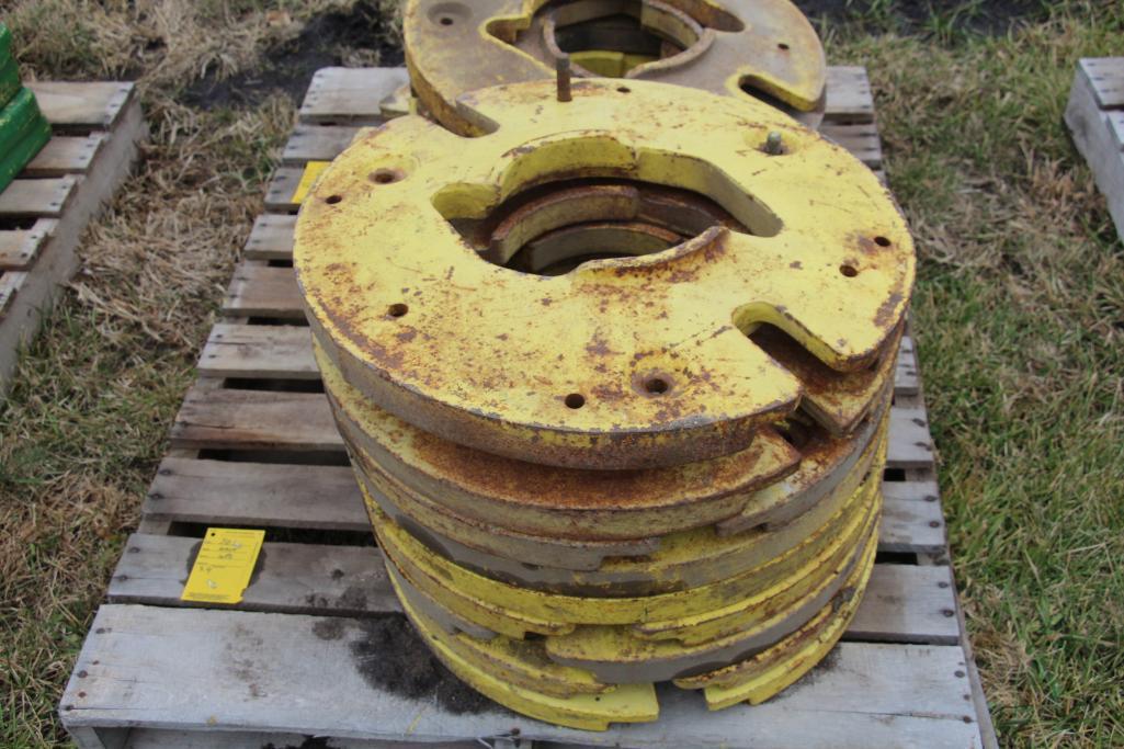 (9) John Deere wheel weights