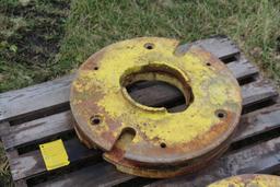 (2) John Deere rear wheel weights