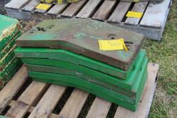 (6) John Deere front pad weights