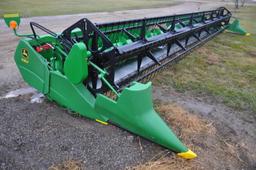 2017 John Deere 635F 35' flex platform