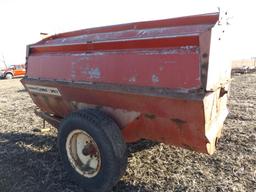 Hawk side-throw manure spreader