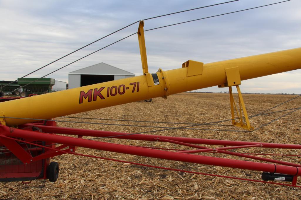 Westfield MK 100-71 10" x 71' hyd. swing away auger