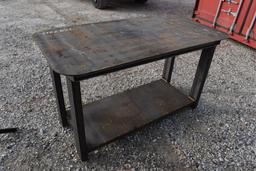 29" x 57.5" heavy duty steel welding table