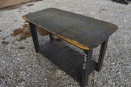 29" x 57.5" heavy duty steel welding table