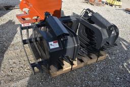 Stout HD72-4 brush grapple bucket for skid loader