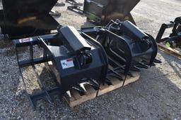 Stout XHD 84-6 brush grapple bucket for skid loader