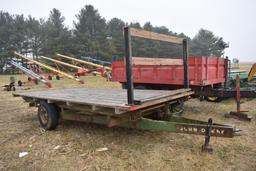 Shop built 18' flatbed trailer