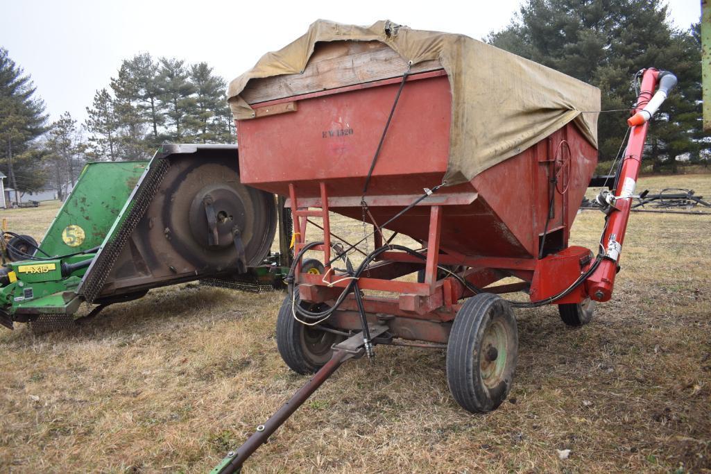 150 bu. gravity wagon with Westfield 6"x12' hyd. drive auger