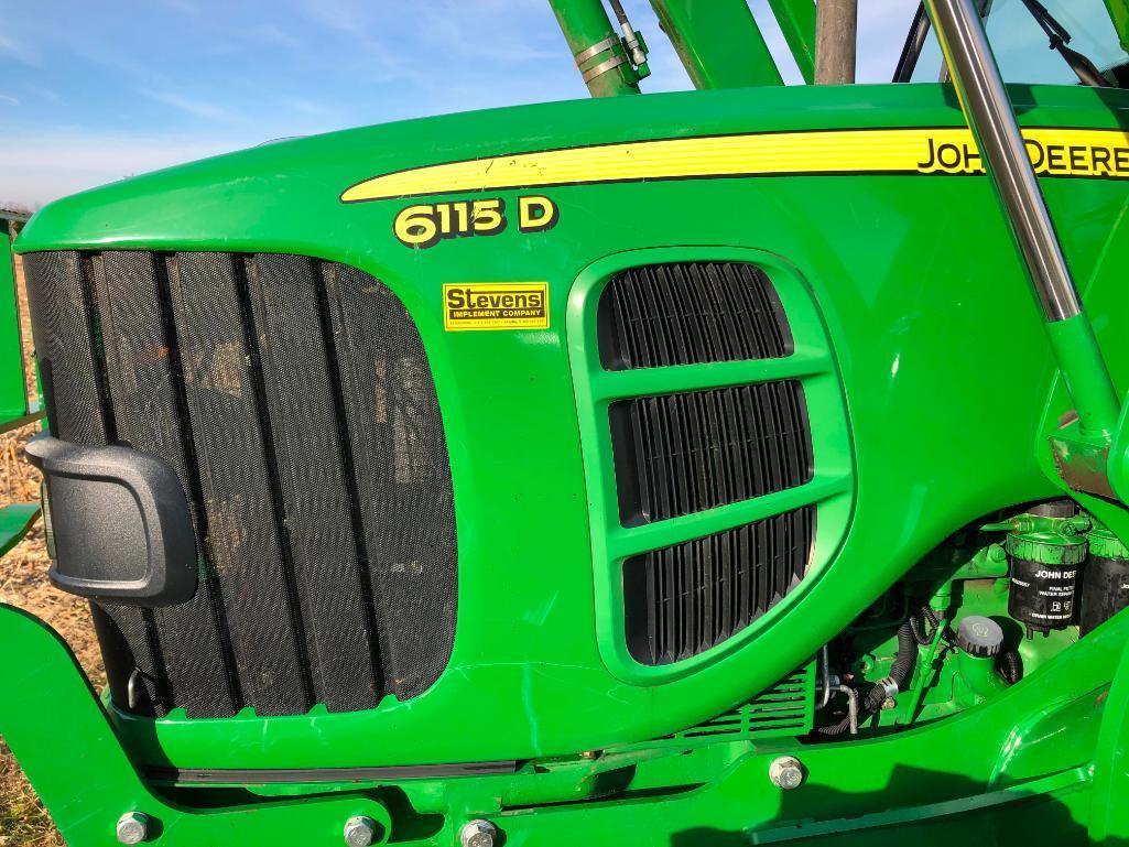 2011 John Deere 6115D MFWD tractor