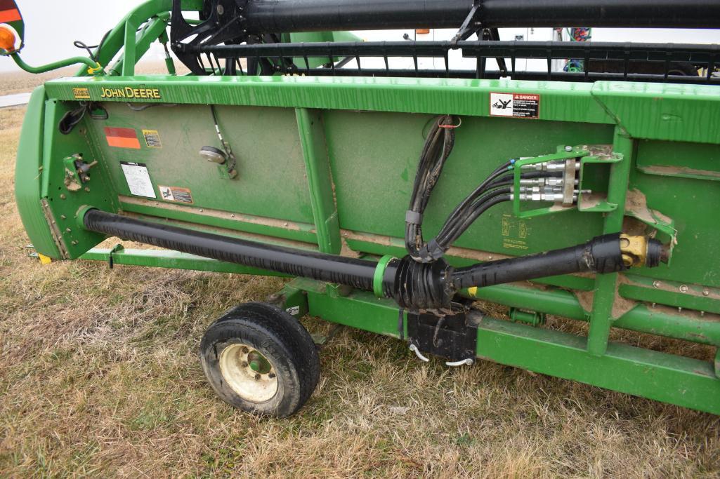 2009 John Deere 625F 25' Hydraflex platform