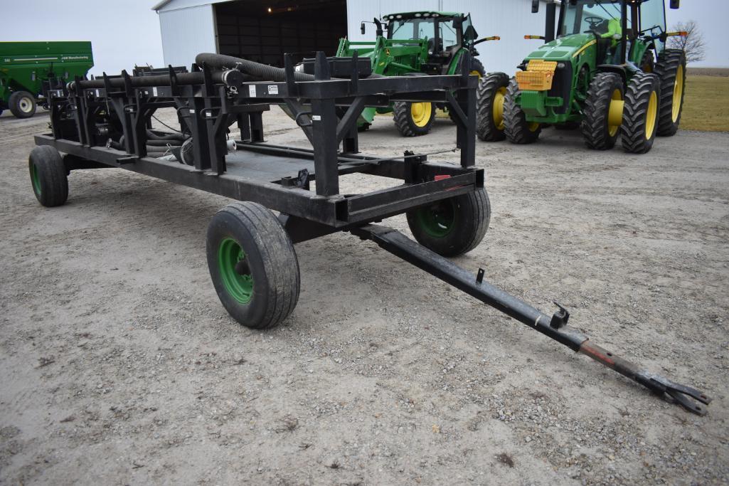 Shop built 4-box seed tender on running gear