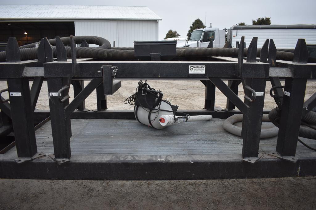 Shop built 4-box seed tender on running gear