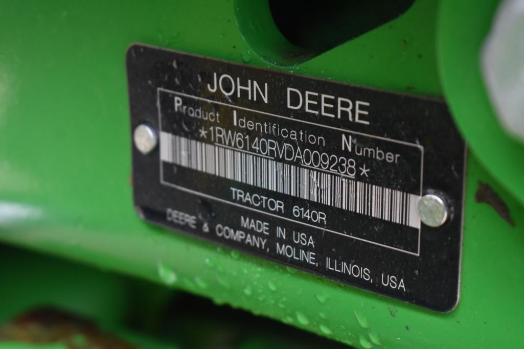 2013 John Deere 6140R MFWD tractor