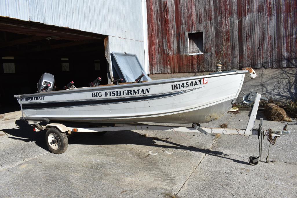 Smoker Craft 14' Big Fisherman alum. boat