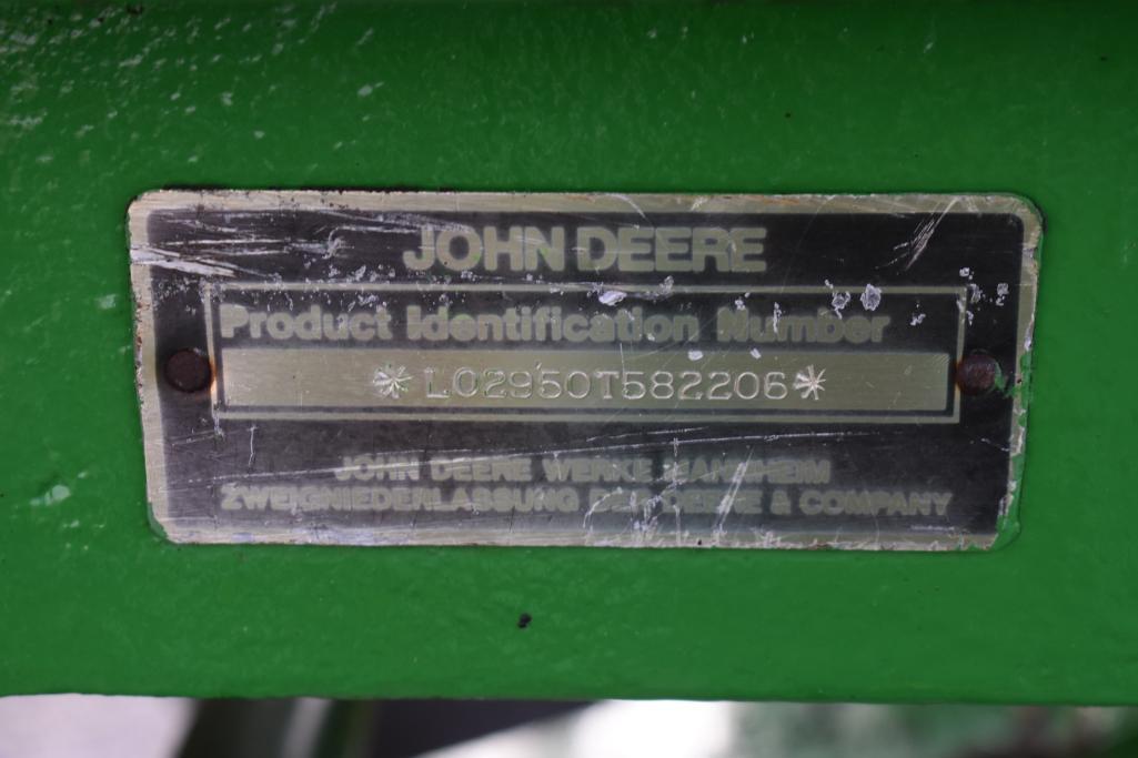 1986 John Deere 2950 2wd tractor