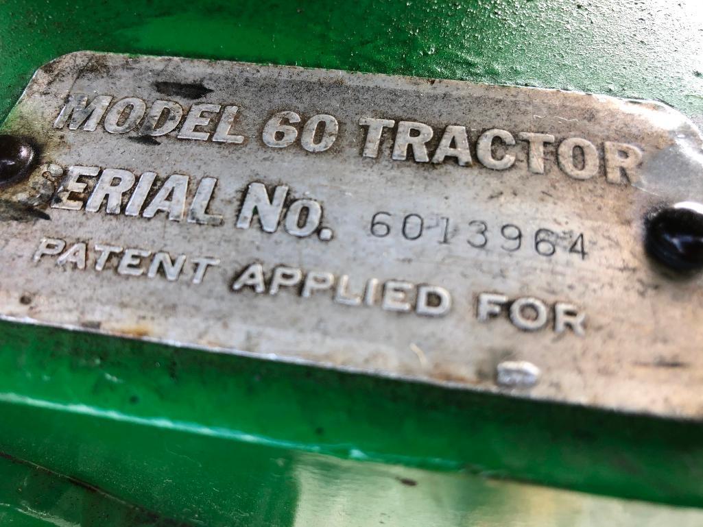 John Deere 60 antique tractor