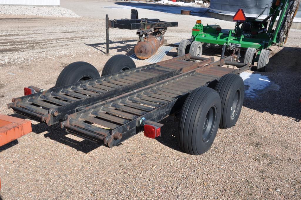 Shop built 14' flatbed trailer