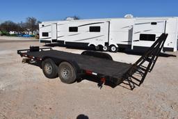 Shop Built 16' flatbed trailer