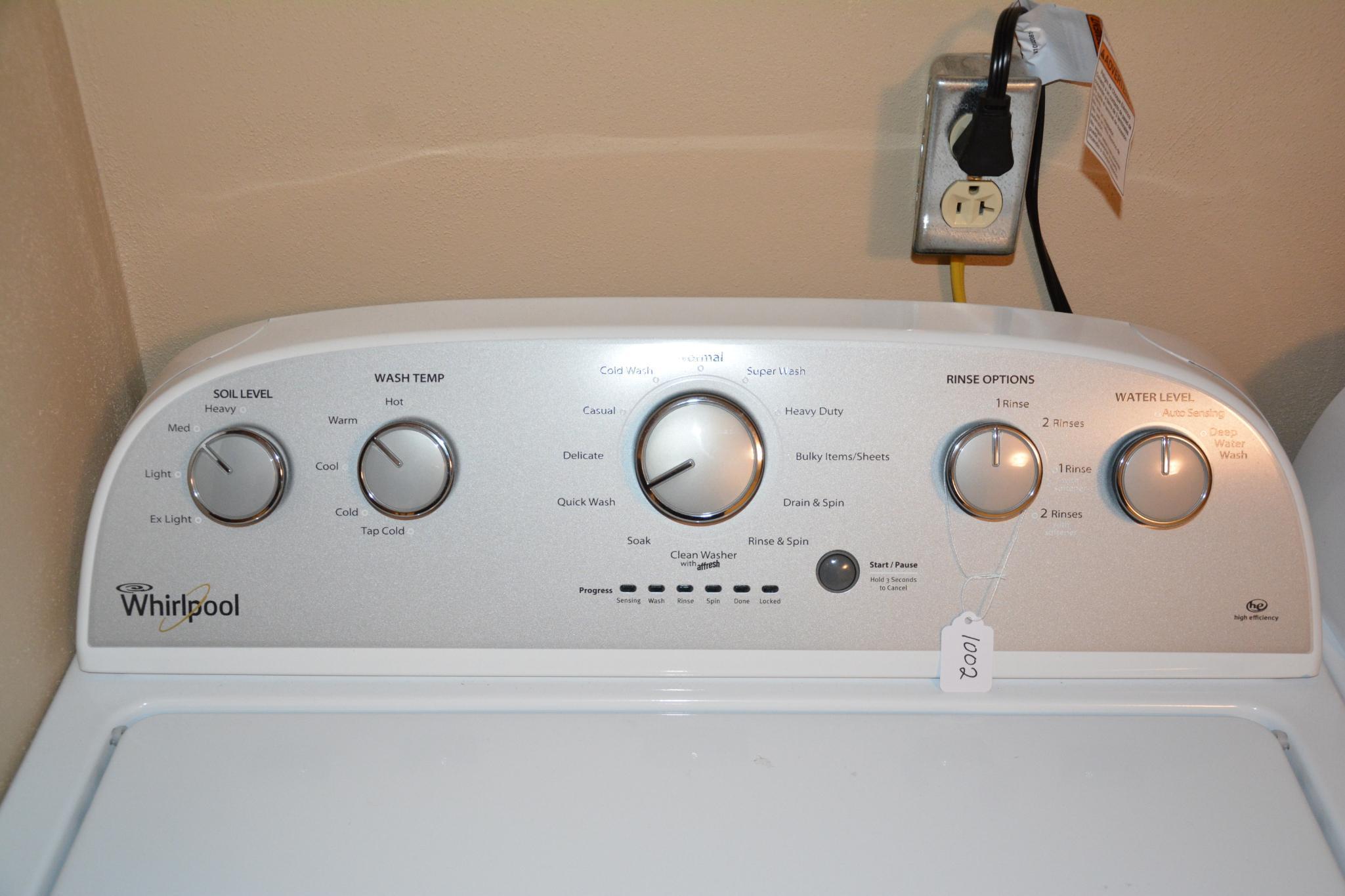 Whirlpool matching washer and dryer