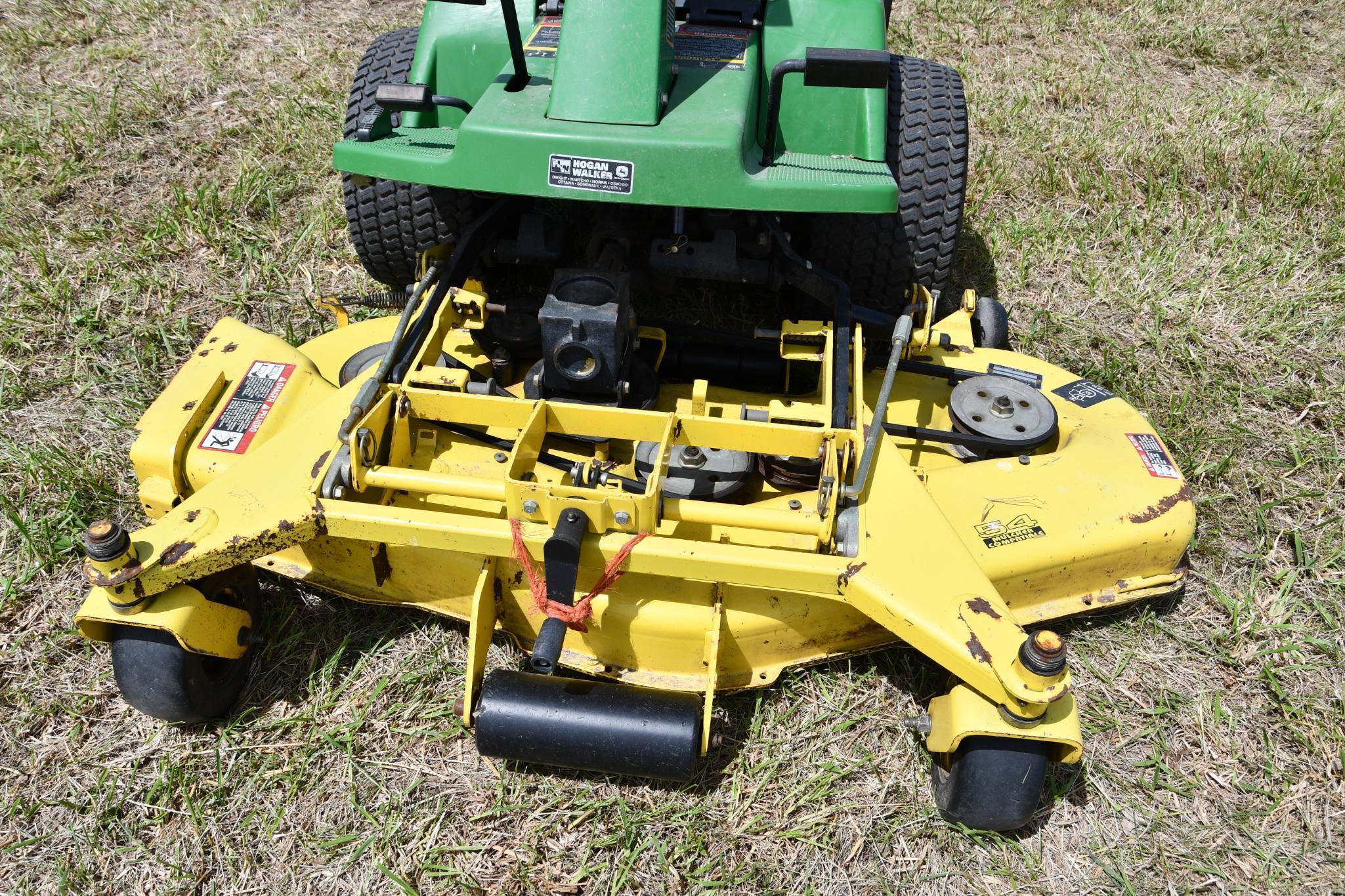 John Deere F725 riding lawn mower