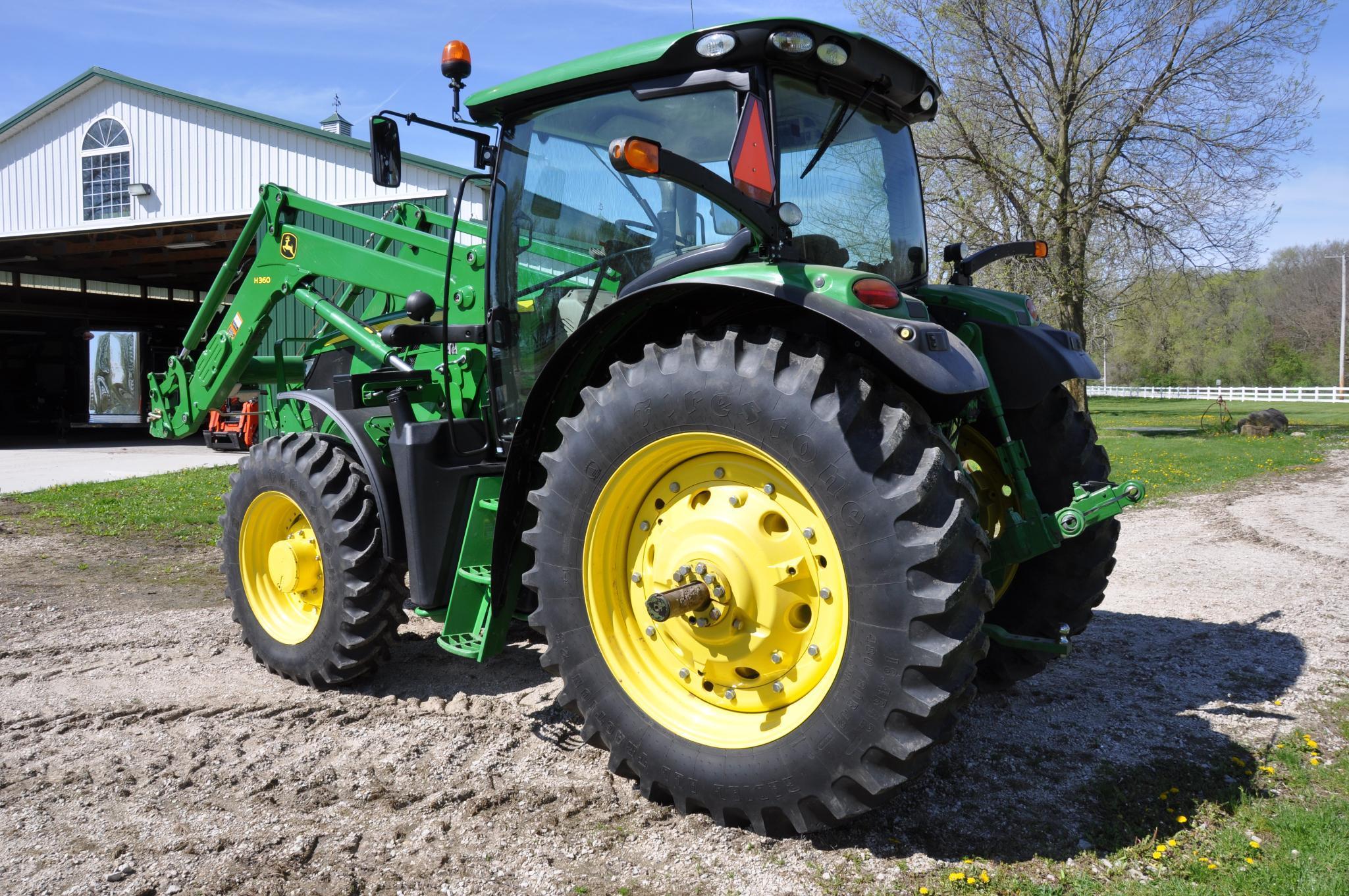 2014 John Deere 6150R MFWD tractor w/loader