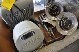 (2) space heaters and (2) propane heaters