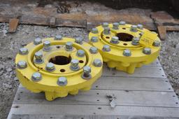 (2) John Deere 10-bolt dual hubs