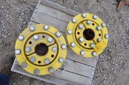 (2) John Deere 10-bolt dual hubs