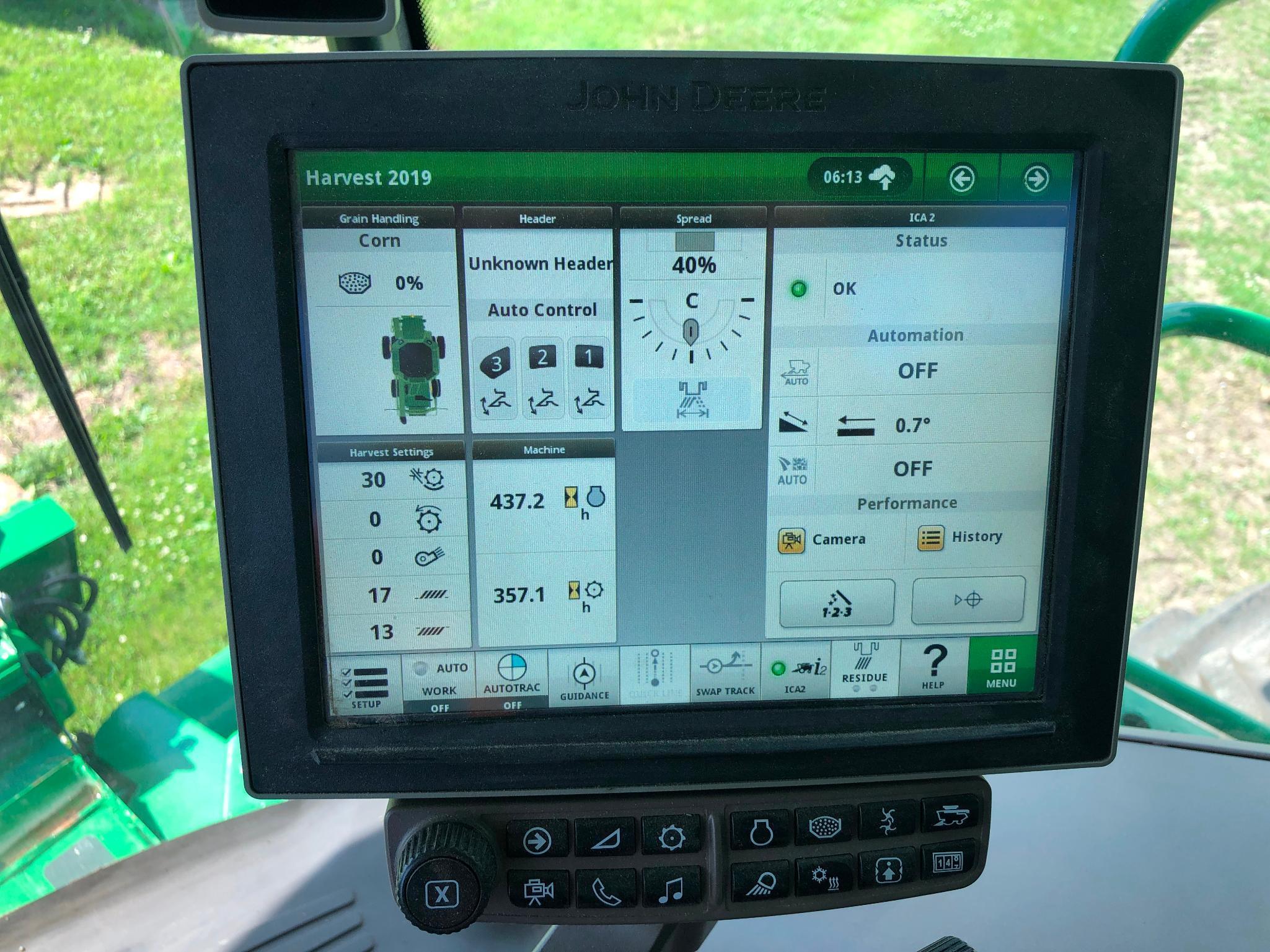 2019 John Deere S780 4wd combine