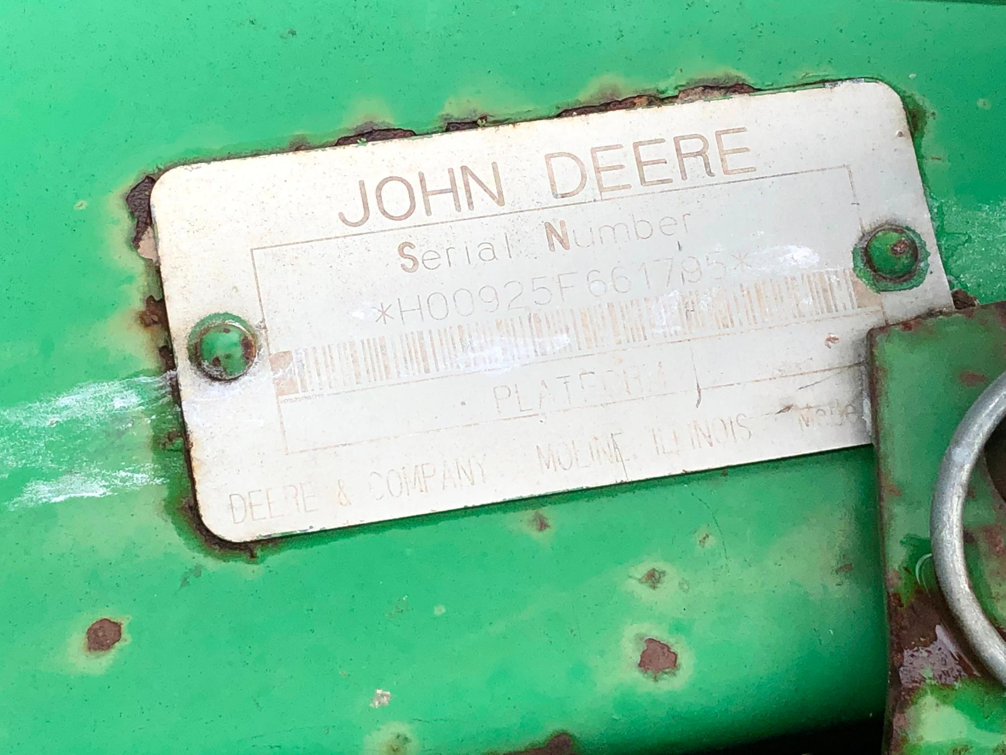 1995 John Deere 925F 25' platform