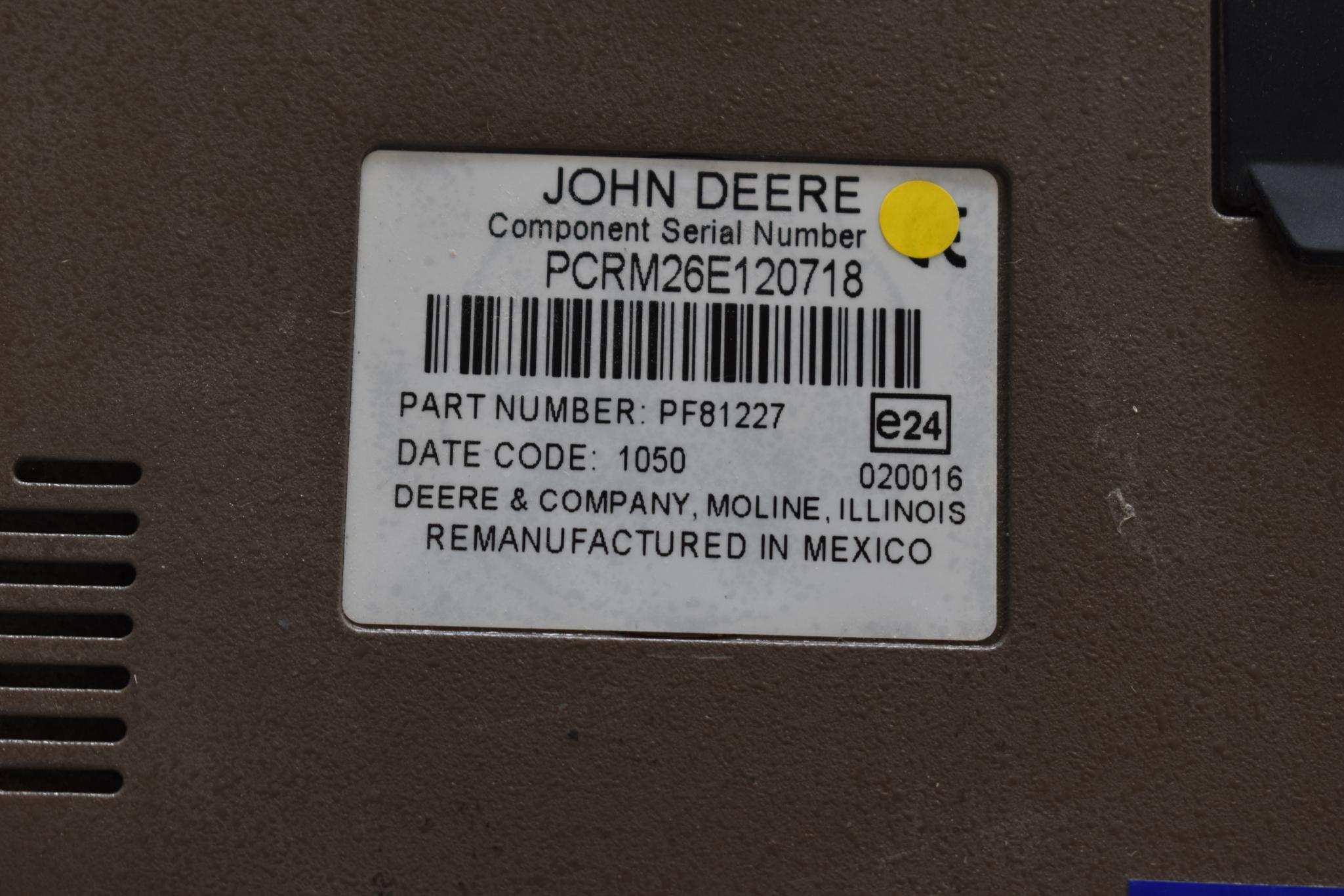 John Deere 2600 GreenStar GS2 display