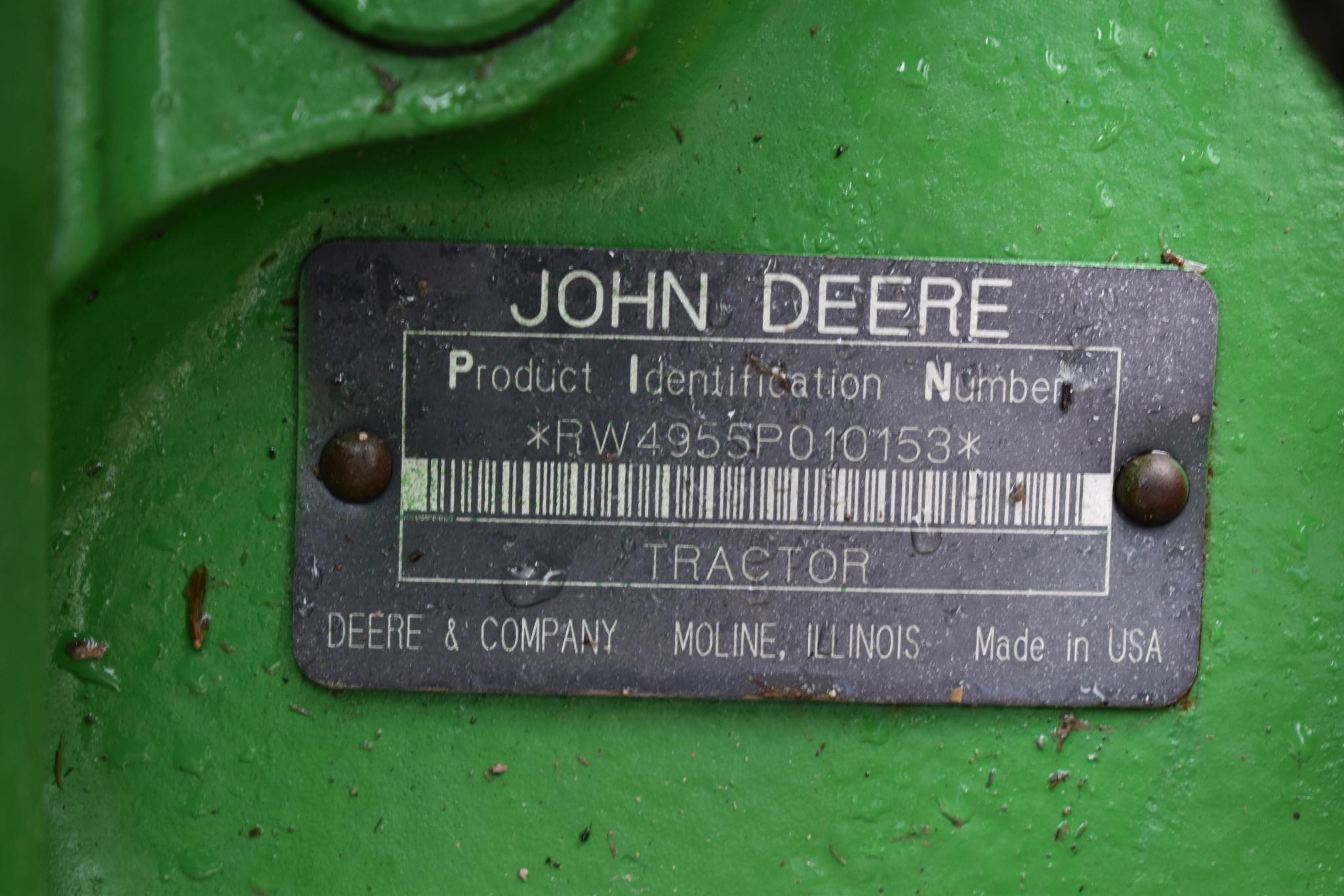 1992 John Deere 4955 MFWD tractor