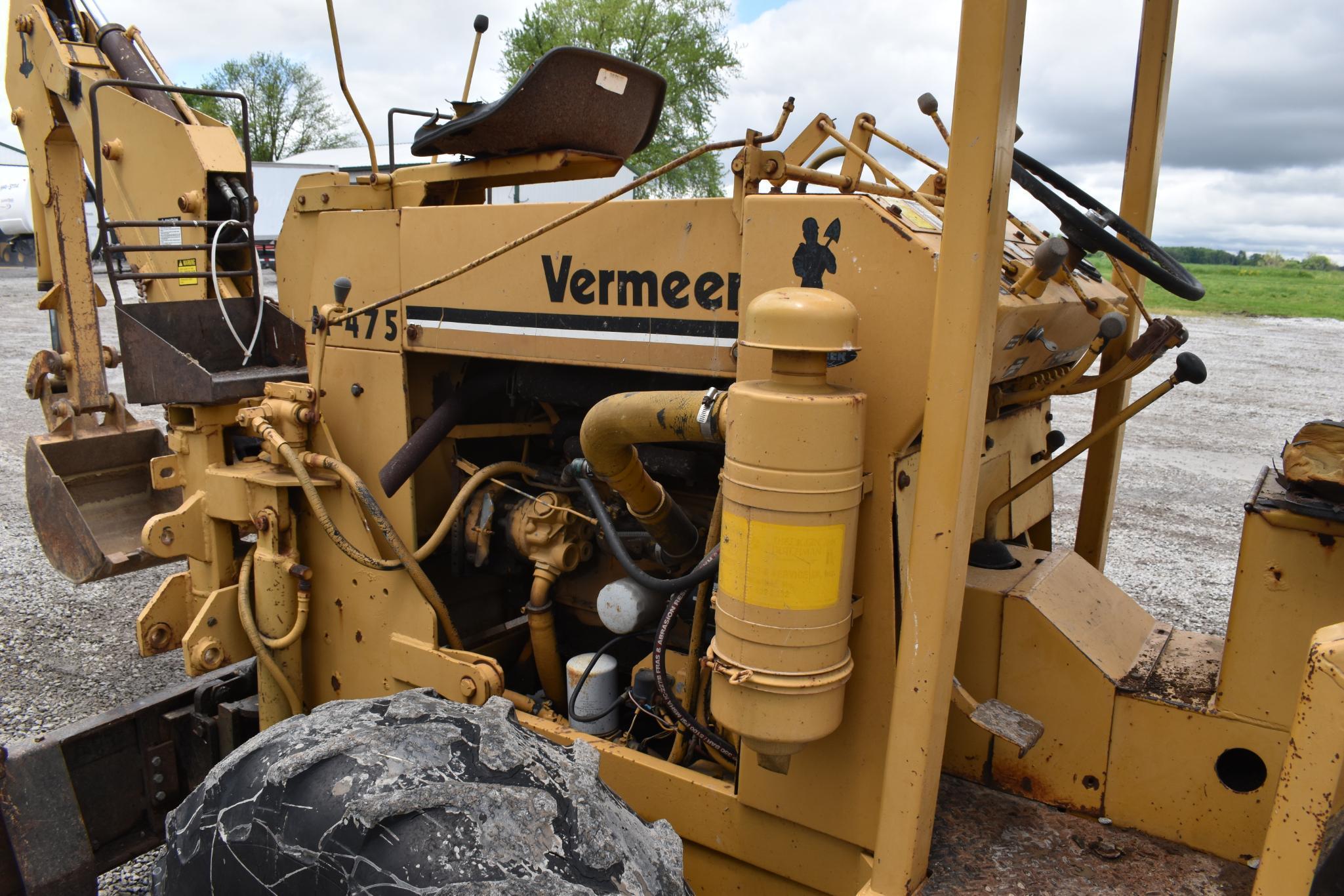 Vermeer M-475 4x4 trencher/backhoe