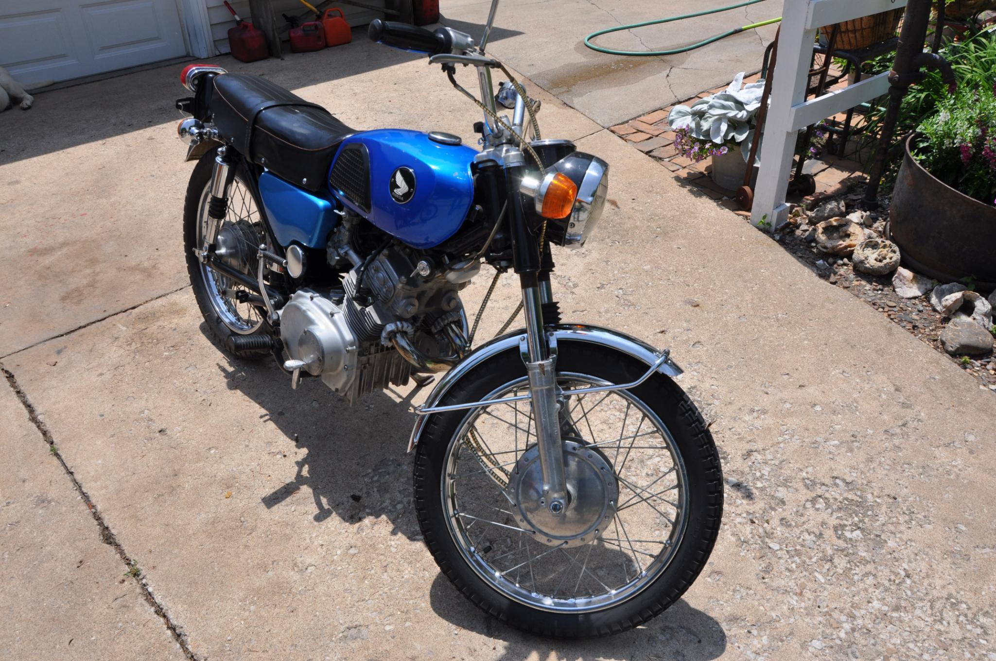 1968 Honda 175cc motorcycle