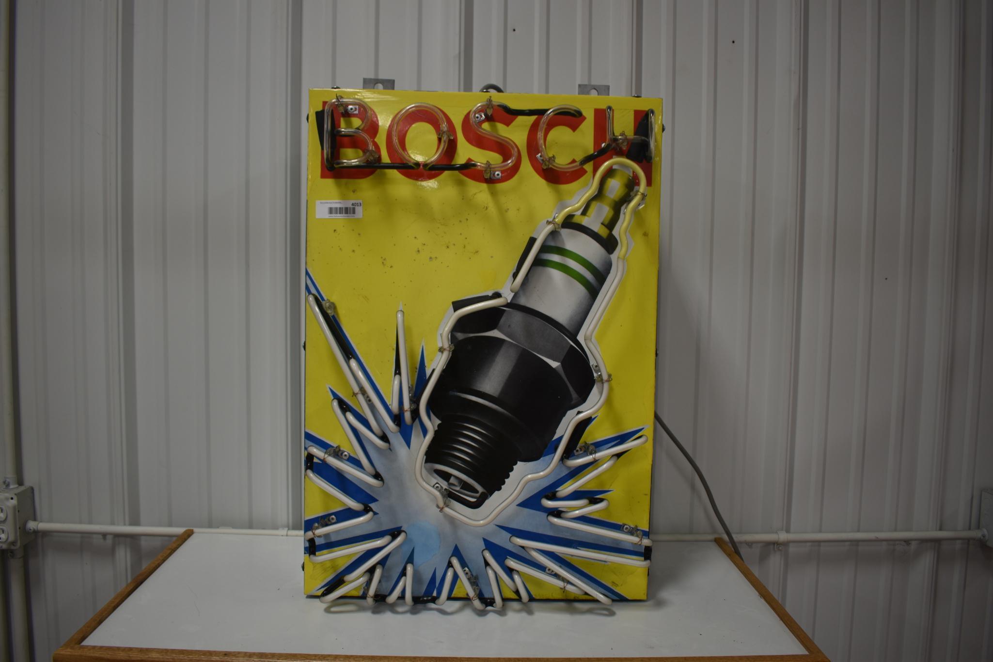 Bosch Spark Plug porcelain neon sign