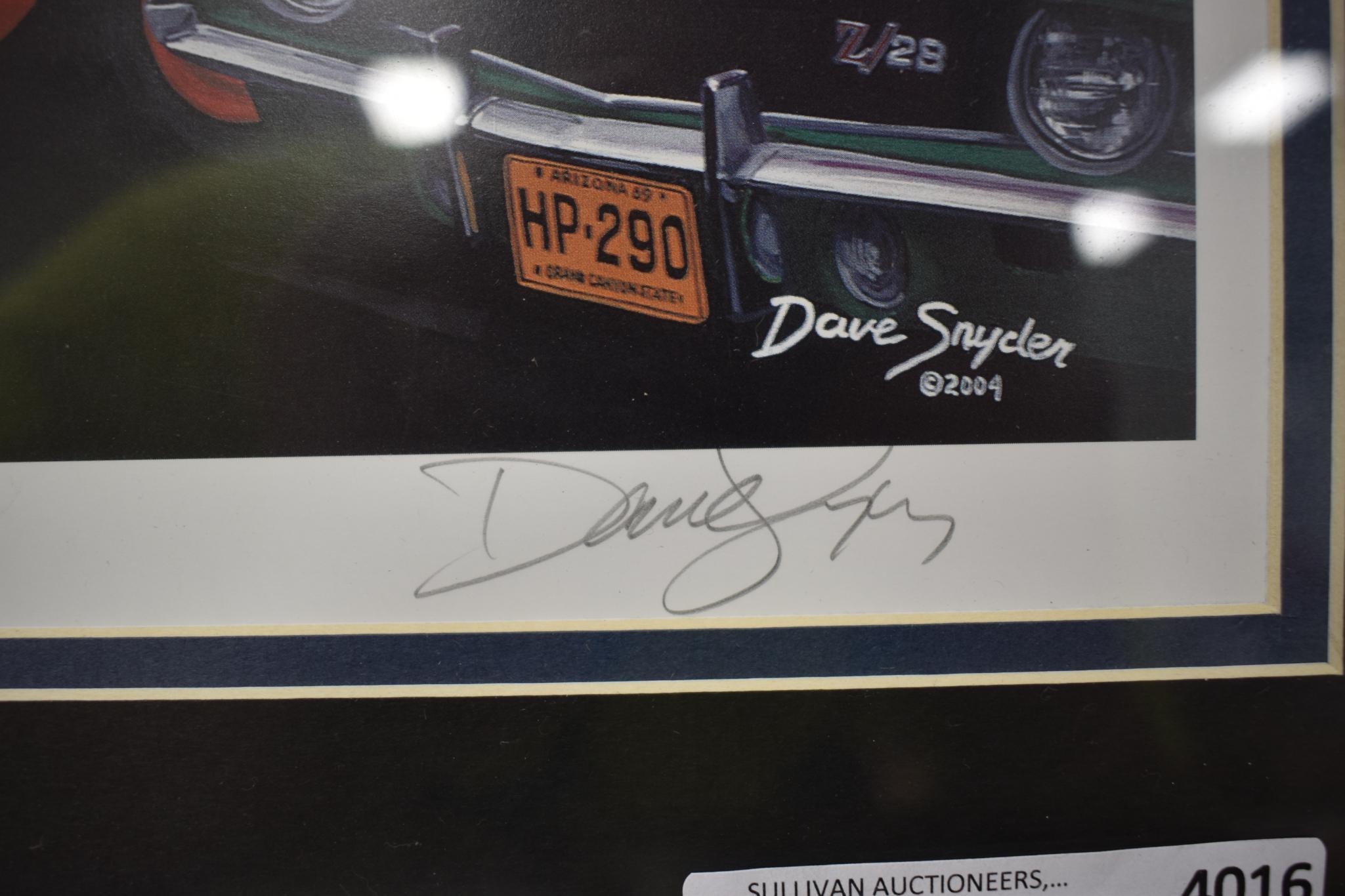 Signed Dave Snyder print