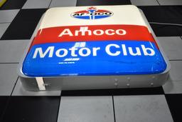 Amoco Motor Club light-up plastic sign