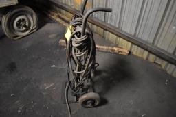 2-wheel dolly w/older torch hoses
