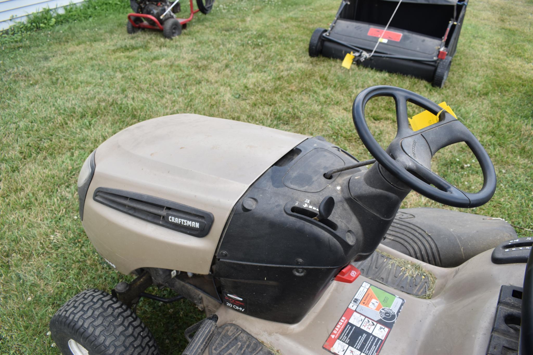 Craftsman DLS3500 riding lawn mower