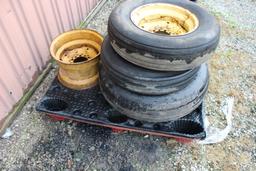 (3) implement tires & rims