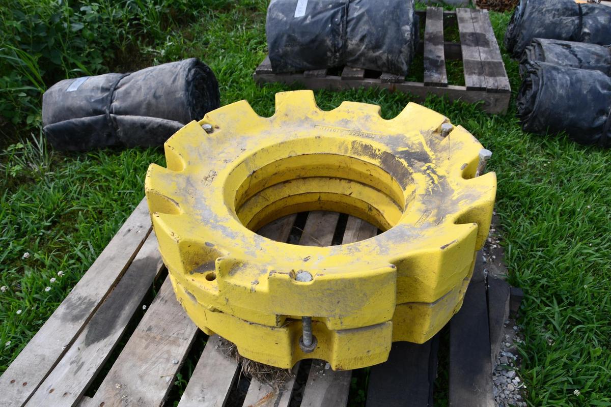 (2) JD 450 lbs. rear wheel weights