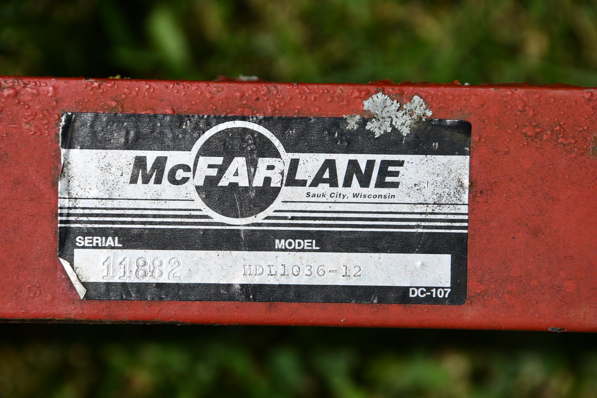 McFarlane HDL1036-12 36' 12-bar harrow