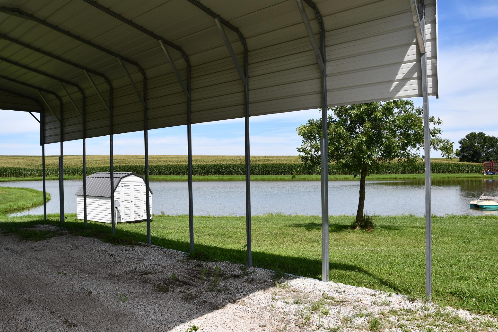 40' long x 18' wide x 12' tall metal carport