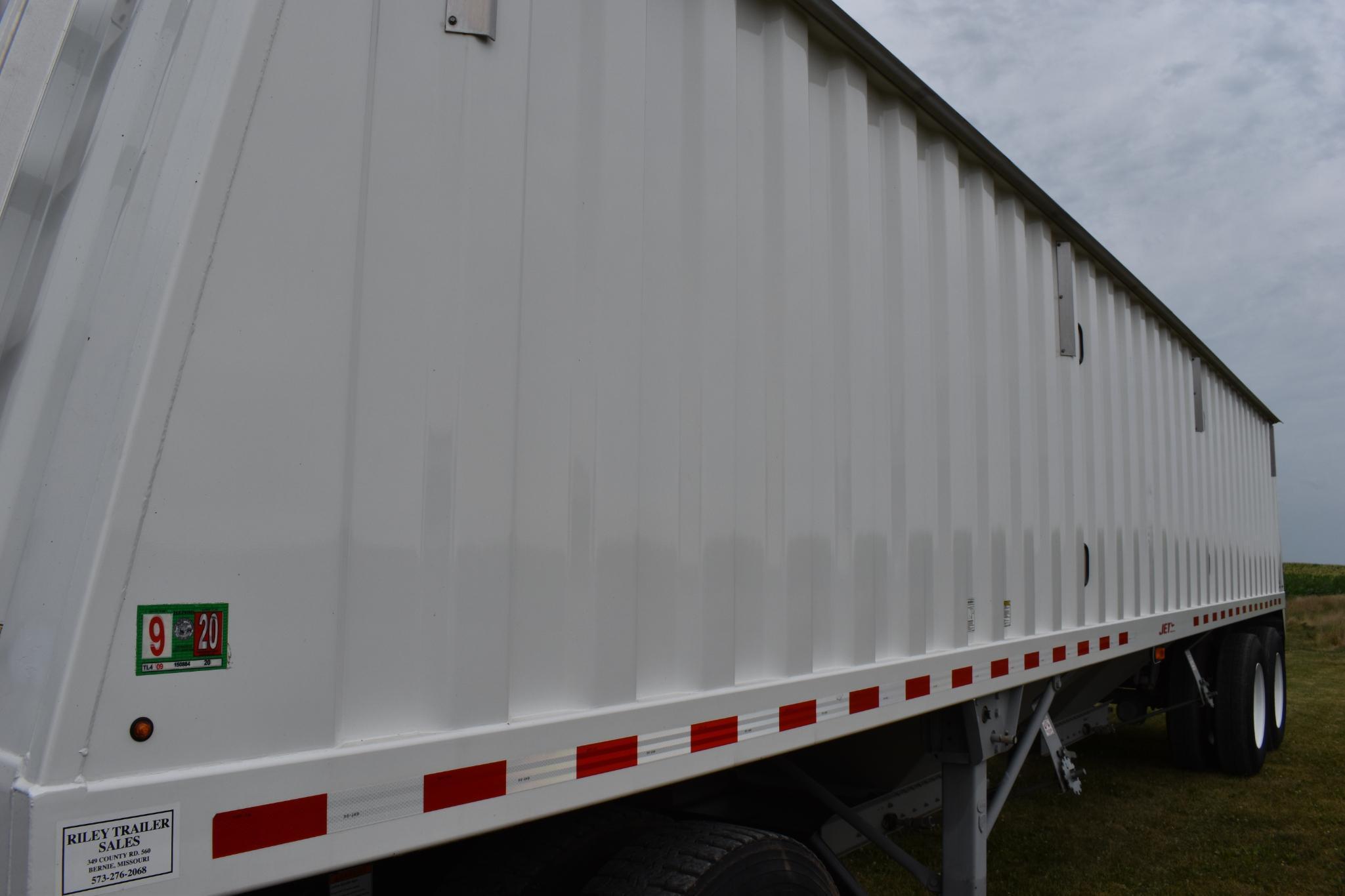 2014 Jet 34' steel hopper bottom trailer