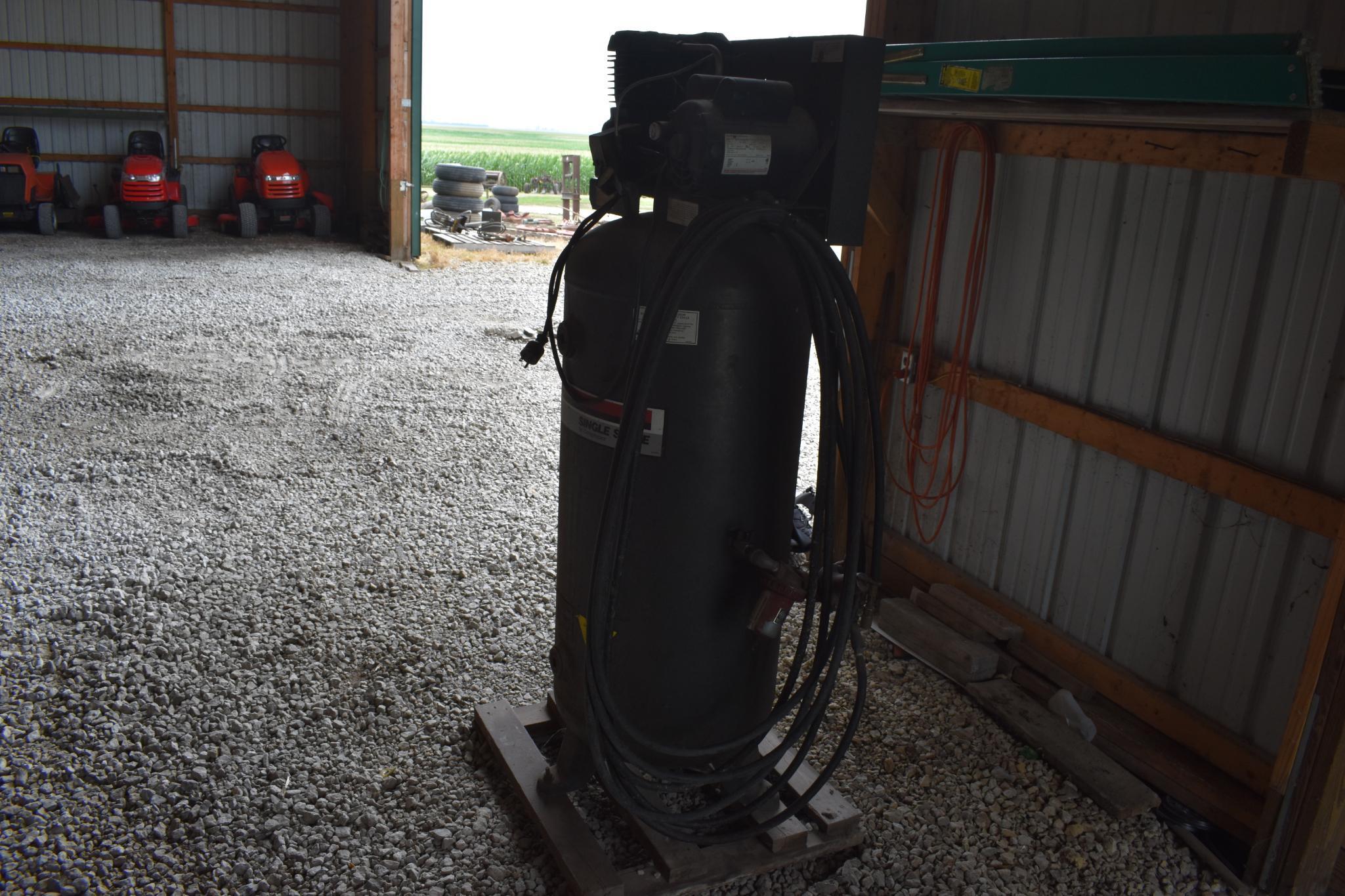 Sanborn 60-gallon upright shop compressor w/ 5HP motor